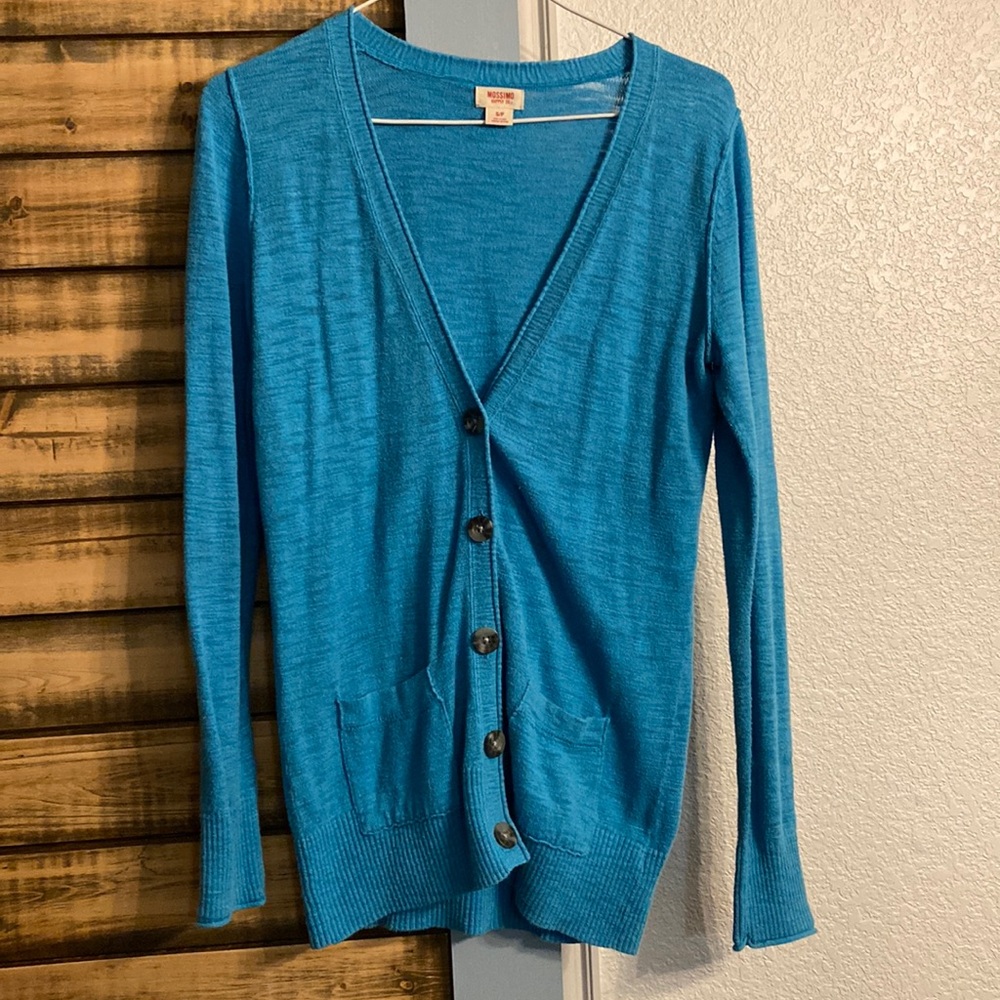 Turquoise Cardigan with buttons